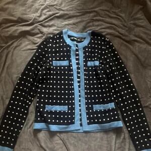 Jmclaughlin cashmere polkadot cardigan